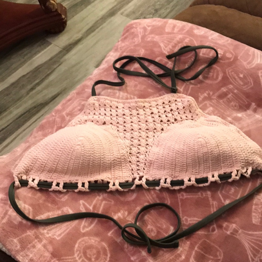 Crocheted BIKINI Top by XHILARATION